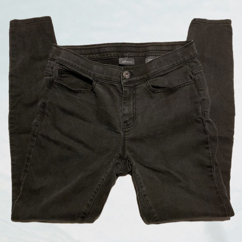 J. Jill Denim Gray 5-Pocket Leggings Size 4